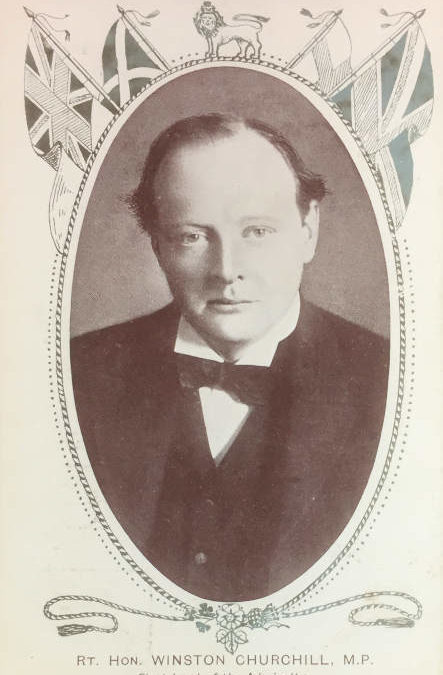 Churchill Postcard: First Lord of the Admiralty