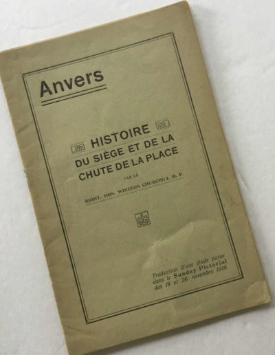 Churchill Pamphlet: Anvers, Histoire Du Siege Et De La Chute De La Place