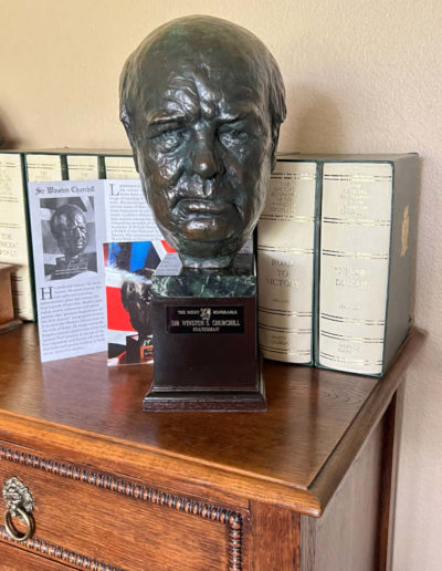 Bronze Bust of Winston Churchill by Lawrence Ludtke