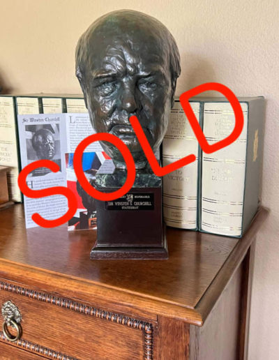 Winston Churchill Bronze Bust by Ludtke. SOLD