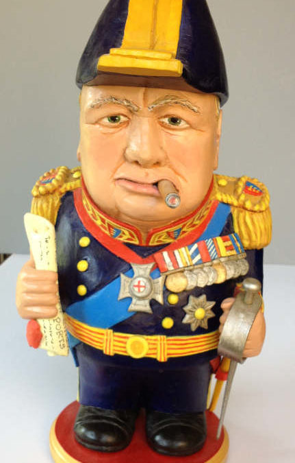 Churchill: Lord Warden Cinque Ports Carved Wood Figure