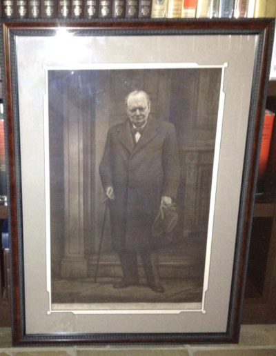 Churchill Mezzotint Portrait by Raeburn: Trial Proof