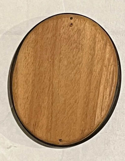 Back of Churchill Miniature Portrait