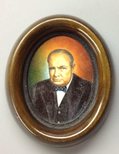 Churchill Miniature Portrait by Jan Markut