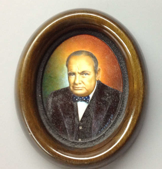 Churchill Portrait: Miniature