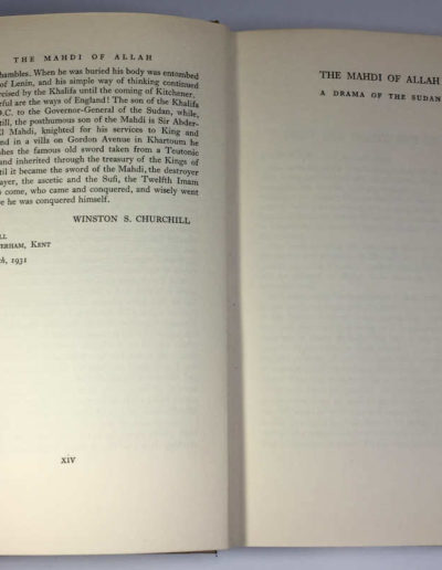 Mahdi of Allah Churchill: Churchill's 4 page Contribution