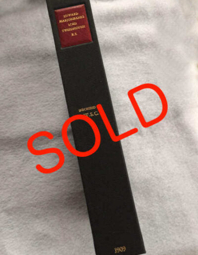 Spine - Majoribanks Book, Now SOLD