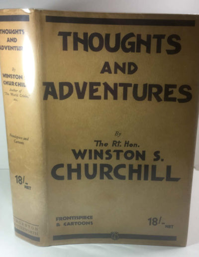 Thoughts & Adventures by Winston Churchill with Dust Jacket