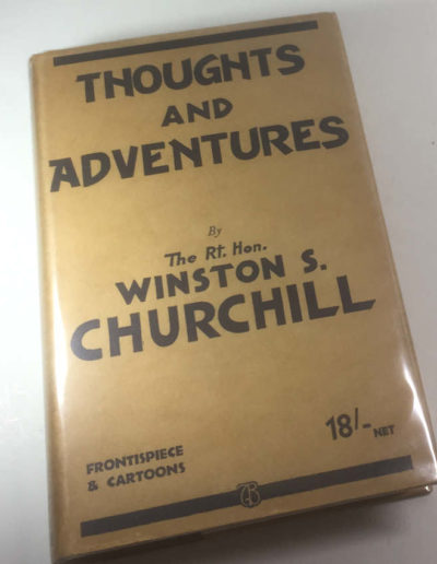 Thoughts & Adventures by Winston Churchill with Dust Jacket