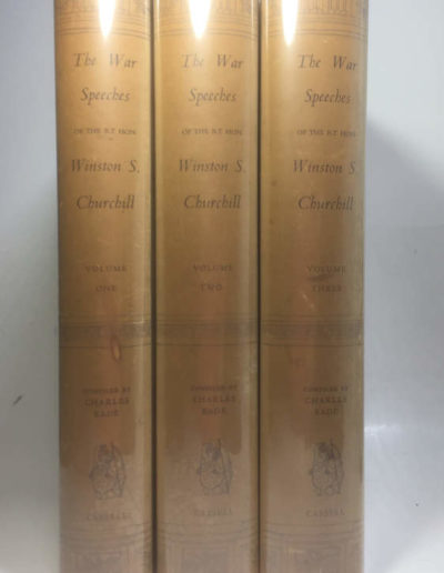 War Speeches by Winston Churchill: 1st English Edn. in Dust Jackets