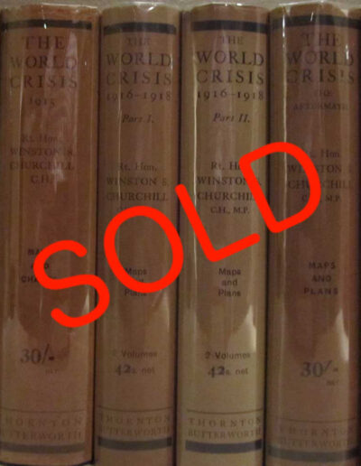World Crisis Signed by Churchill - SOLD