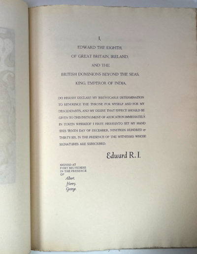 At Long Last - Edward R.I. Statement