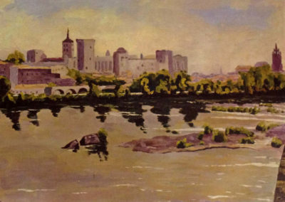 Print of Churchill Painting - Avignon