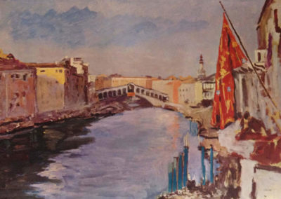 Print of Churchill Painting - Venice