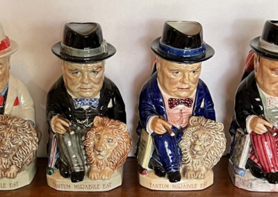 4 Churchill Toby Jugs by Kevin Francis