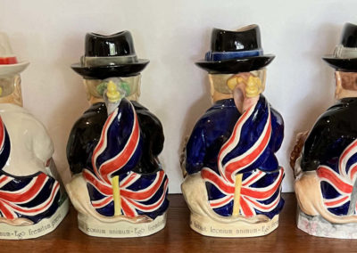 Back View: 4 Churchill Toby Jugs by Kevin Francis