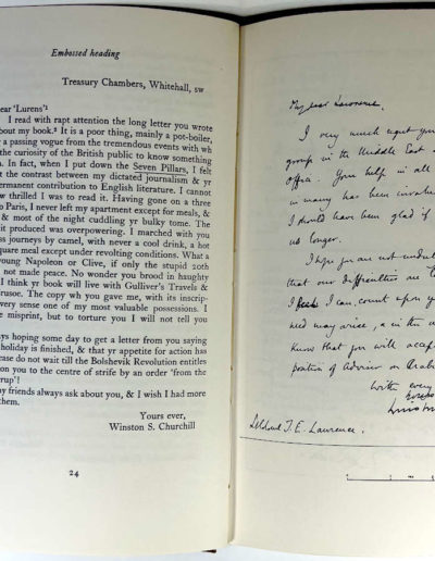 Churchill's Letter: July 17, 1922