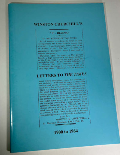 Churchills Letters to the Times - Soft Cover