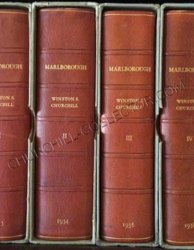 Marlborough 4 vol set by Winston Churchill in original slipcases