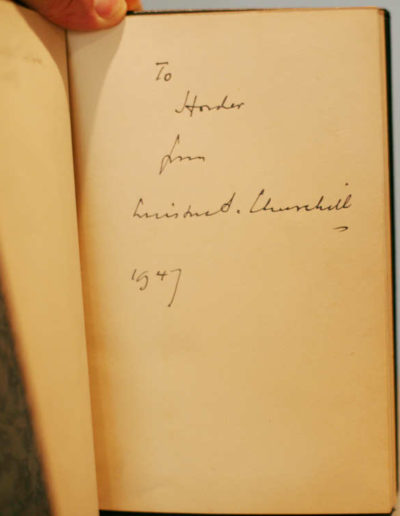 Secret Sessions: Inscribed & Signed by Winston Churchill