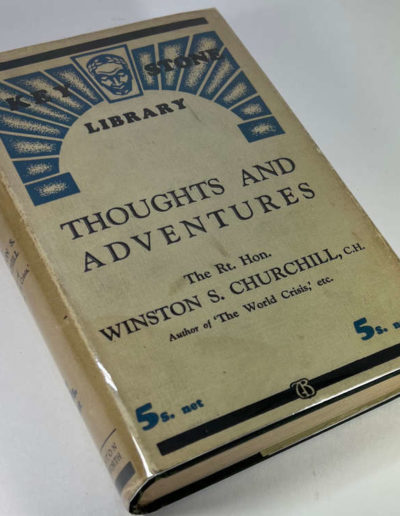 Thoughts & Adventures by Winston Churchill in Dust Jacket