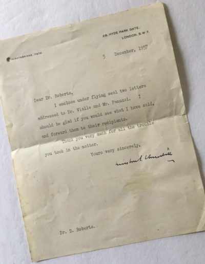 Winston Churchill Signed Letter