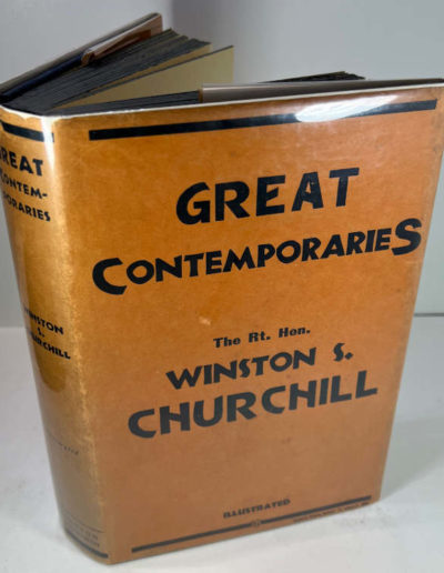 Great Contemporaries by Winston Churchill in Excellent Dust Jacket