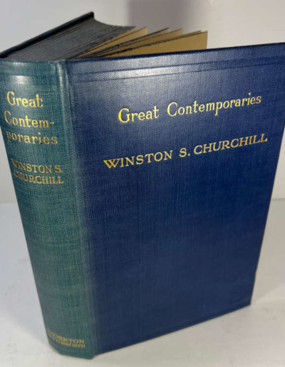 Great Contemporaries by Winston Churchill. Original Blue Boards