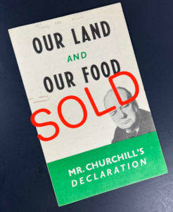 Our Land and Our Food (Churchill Election Leaflet)