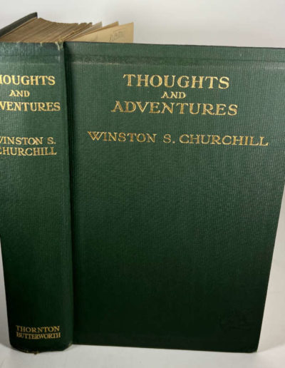 Thoughts and Adventures, Dust Jacket Removed, by Winston Churchill