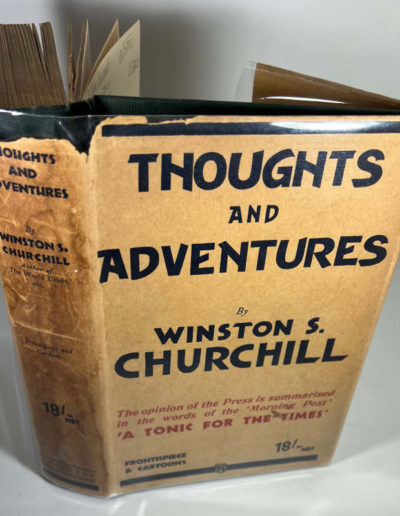 Thoughts and Adventures: Inscribed & Signed by the Author Winston Churchill