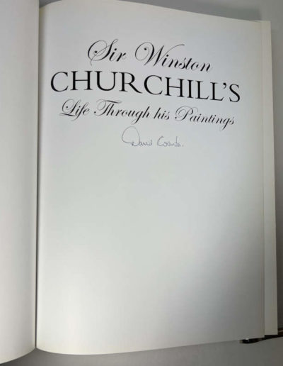 Sir Winston Churchill, Life Through His Paintings. Signed by David Coombs