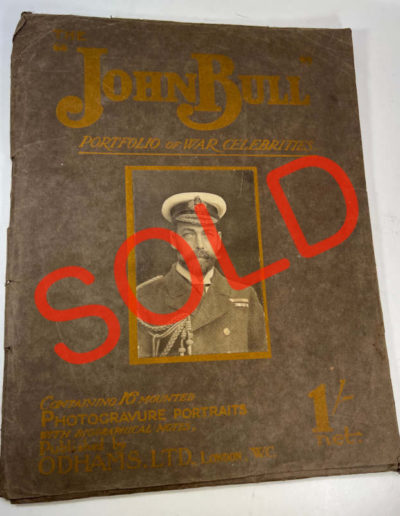 Folder Holding Sixteen Mounted Photogravure Portraits: WWI Celebrities now SOLD