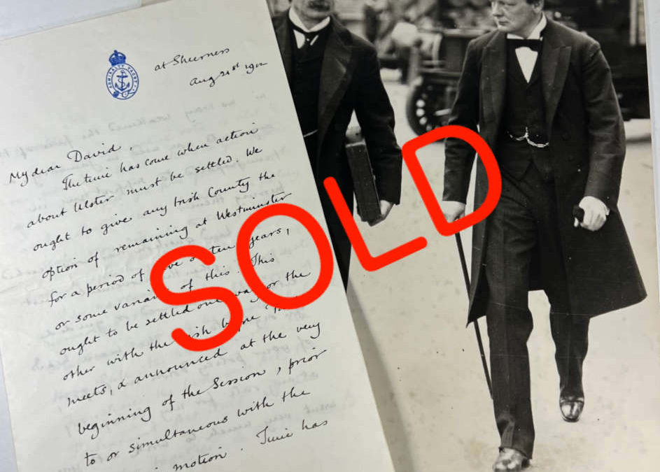 Churchill Letter & Photograph: David Lloyd George