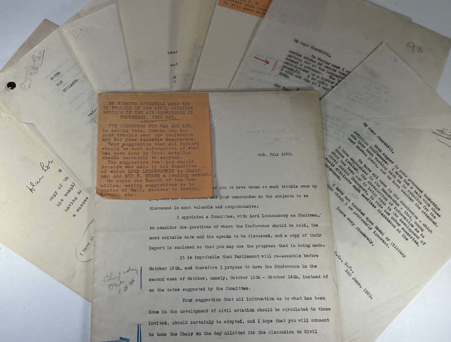 Churchill Letter to Viscount Northcliffe + Others