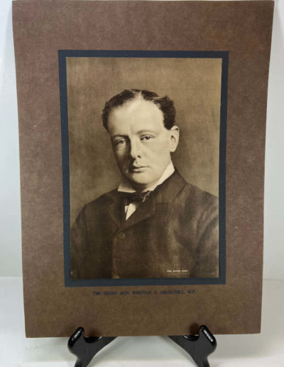 Winston Churchill 1914 Mounted Photogravure Portrait