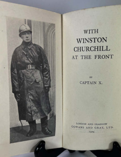 Frontispiece: Winston Churchill at the Front by Captain X