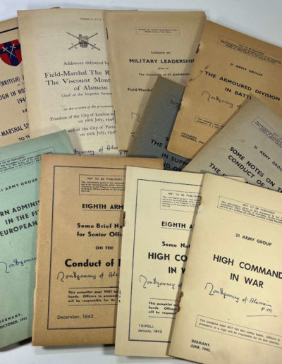 10 Montgomery Pamphlets all Signed by Monty