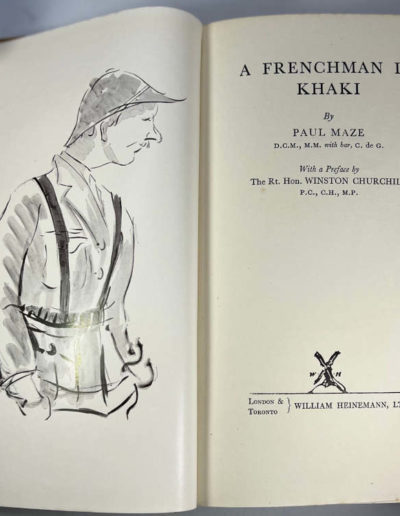 A Frenchman In Khaki: Title Page