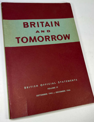 Britain and Tomorrow