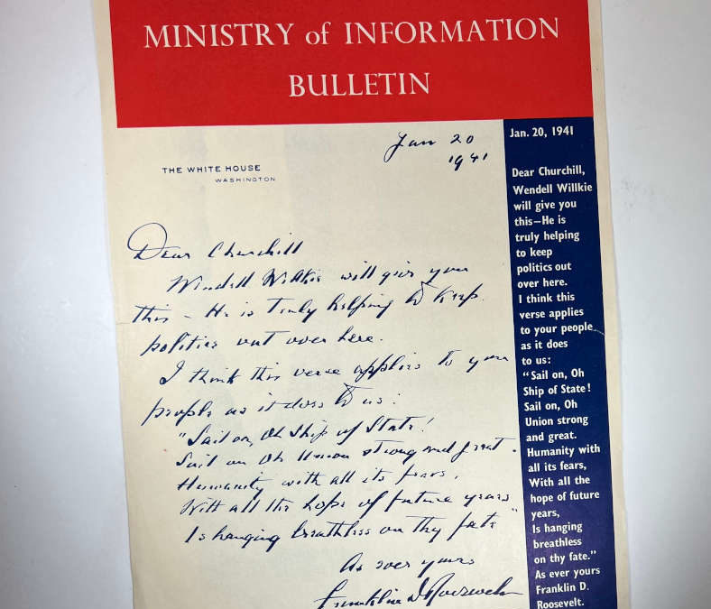 Winston Churchill Poster: Ministry of Information Bulletin