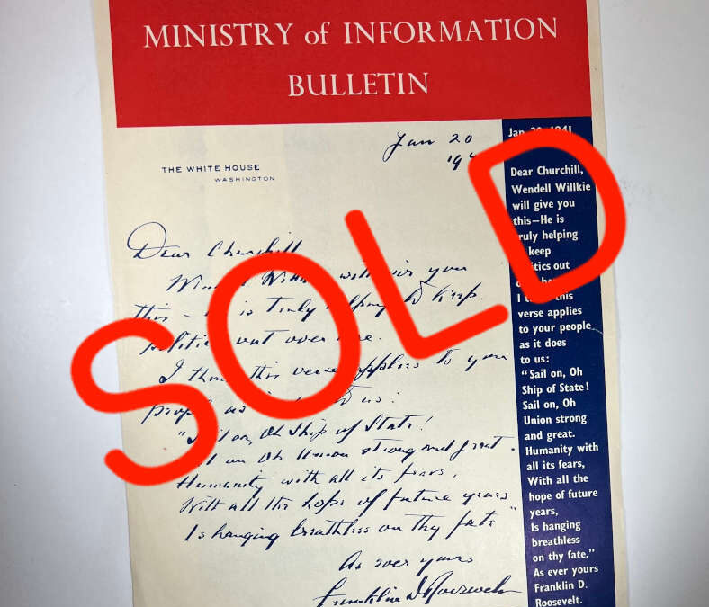 Winston Churchill Poster: Ministry of Information Bulletin