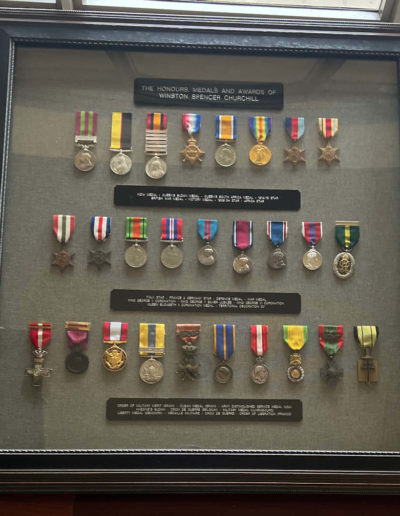 Set of Churchill Medals Framed
