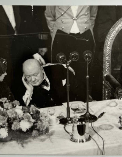 Original Press Photograph: Winston Churchill with Queen Elizabeth II