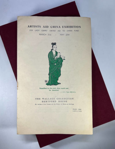 Artists Aid China Exhibition: Pamphlet on Protective Solander Case