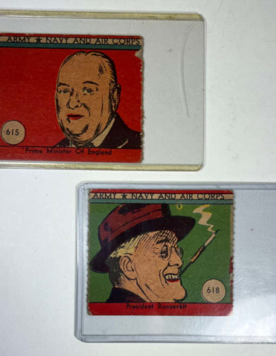 Churchill and Roosevelt on a Pair of 1942 Trade Cards