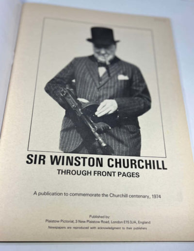 Churchill & the Press: First Page