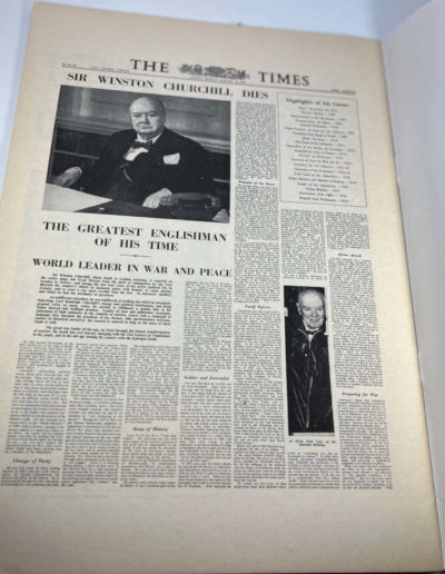 Churchill & the Press: Last Page