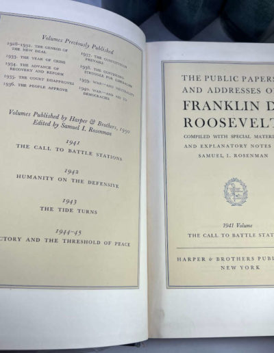 Roosevelt The Public Papers and Addresses: Title Page