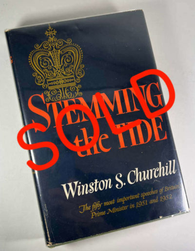 Stemming the Tide by Winston Churchill now SOLD